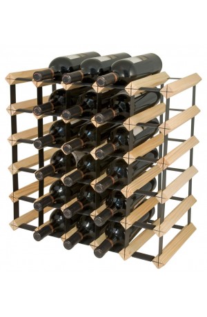 Raft lemn natur 30 sticle